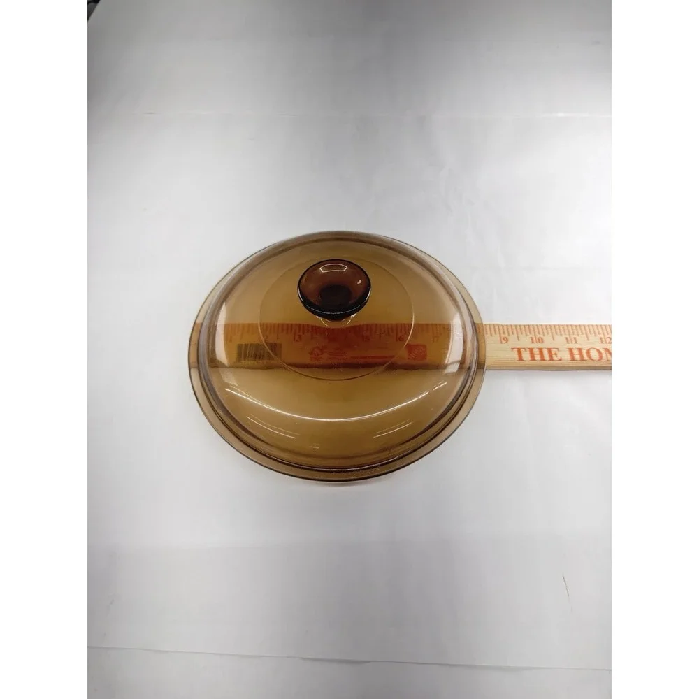 PYREX Vision Ware V-2.5-C Amber Replacement LID ONLY 2.5L Corning 8 1/2